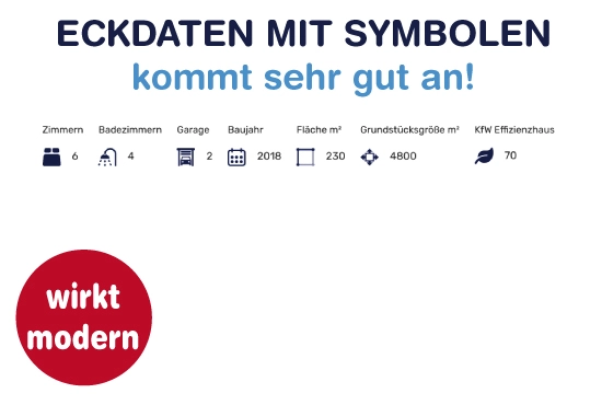 eckdaten mit symbolen