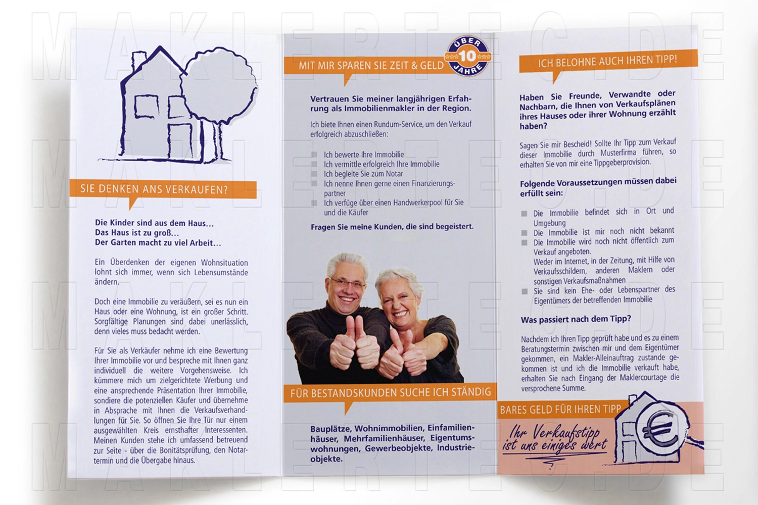 flyer für immobilienmakler