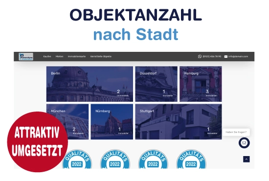 objektanzahl nach stadt