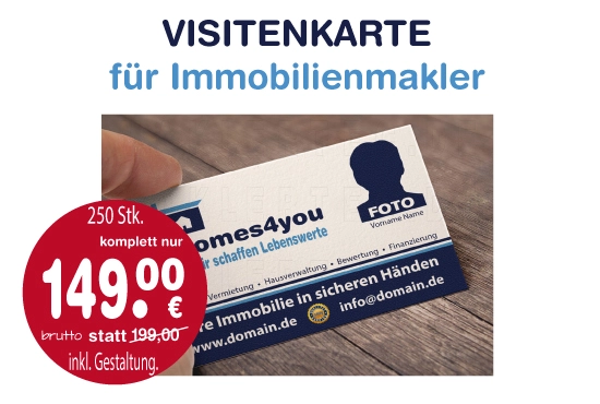 visitenkarte für immobilienmakler